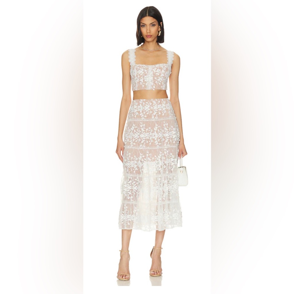 Bronx and Banco Megan Two Piece Set White XXS